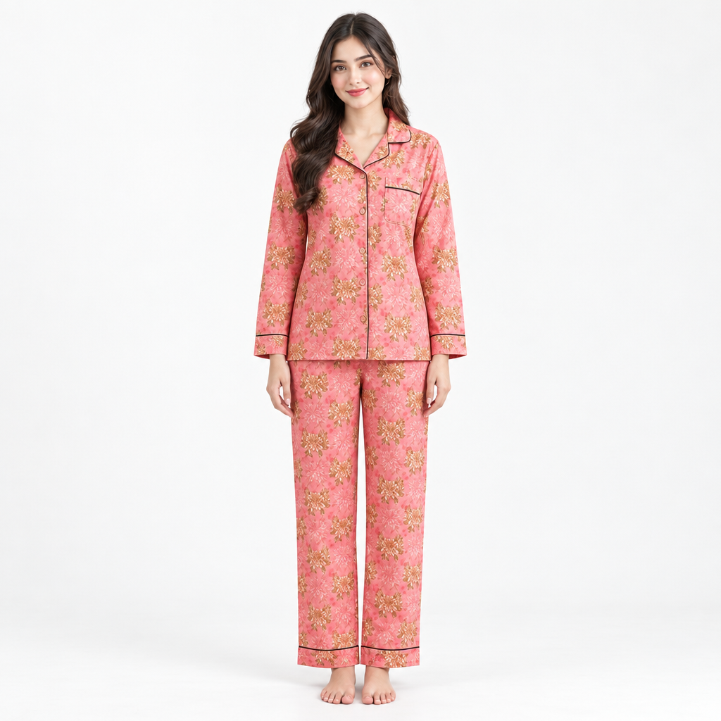 Signature Floral Button Down PJ Set