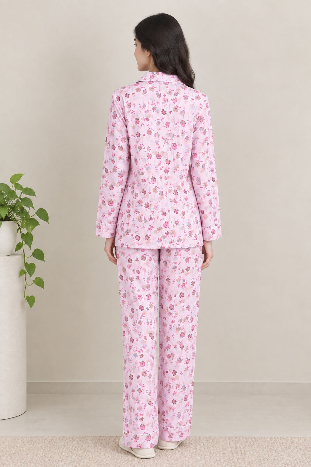 Signature Floral Print Button Down PJ Set