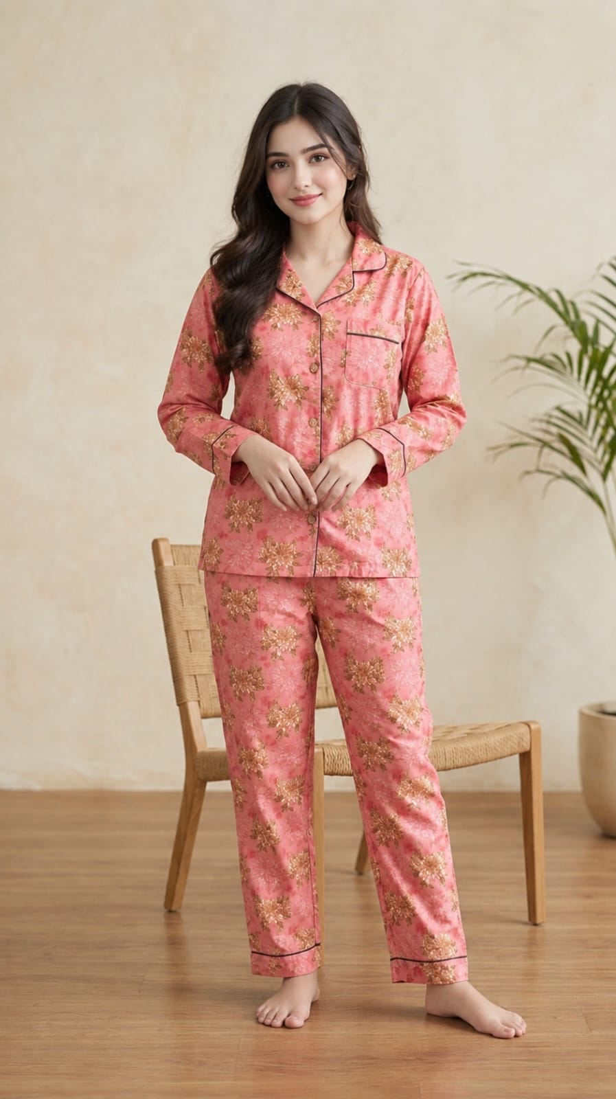 Signature Floral Button Down PJ Set