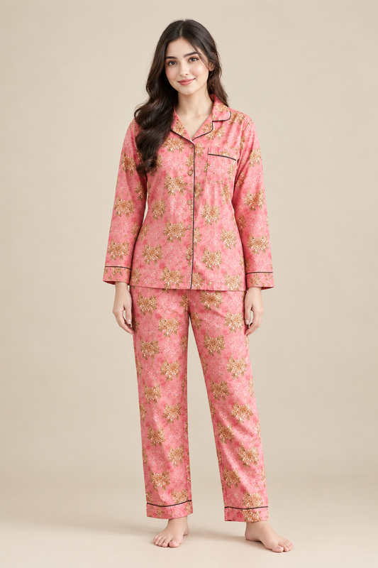 Signature Floral Button Down PJ Set