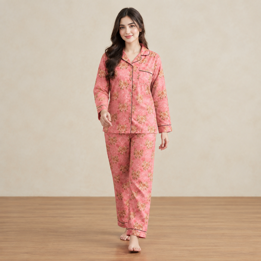 Signature Floral Button Down PJ Set