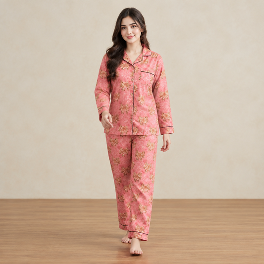 Signature Floral Button Down PJ Set