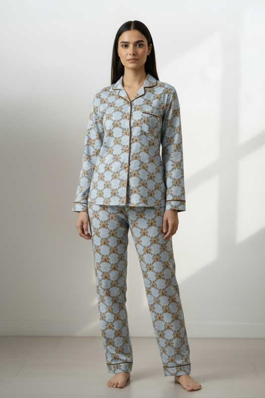 Signature Floral Button Down PJ Set