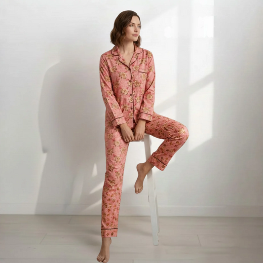 Signature Floral Button Down PJ Set